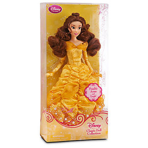 [디즈니]Classic Disney Princess Belle Doll -- 12&#039;&#039;(30cm)-관절마론인형(박스약간불량)