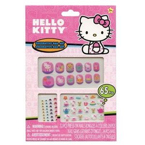 [키티]네일 스티커 세트 -Hello Kitty 65 Piece Decorative Nail Art Kit (재입고)